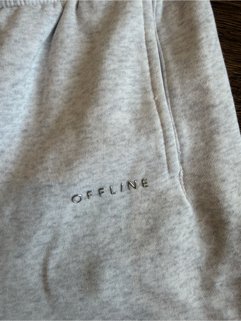 aerie Light Gray Cozy Jogger Pants - Picture 2 of 2